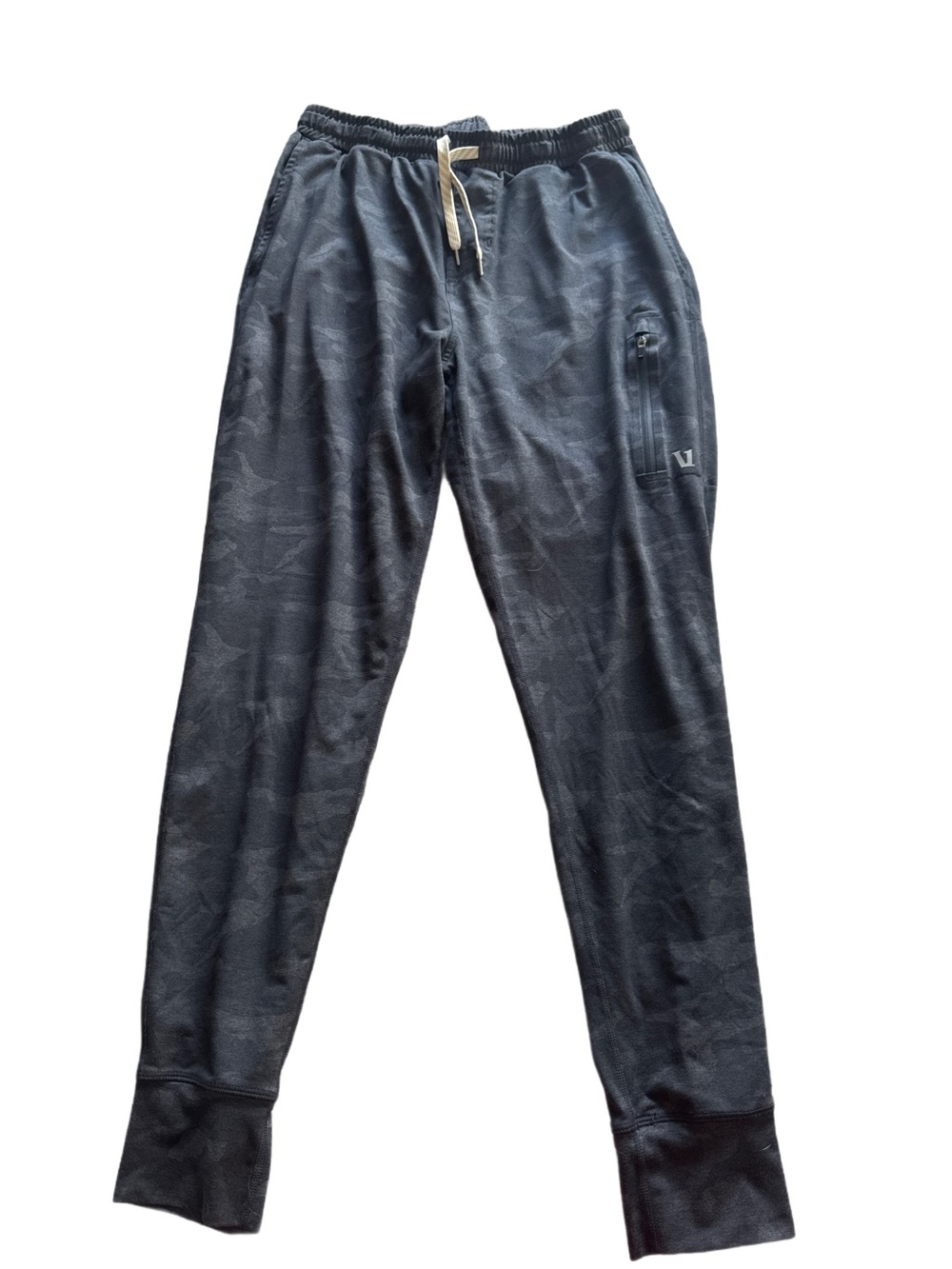 Vuori Dark Charcoal Camo Performance Joggers with Drawstring Size Small